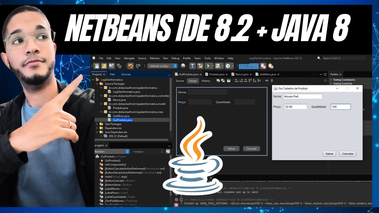 Netbeans 8.2 + Java JDK 8. Como Baixar e Instalar Netbeans 8. Aprenda a Instalar Netbeans Java