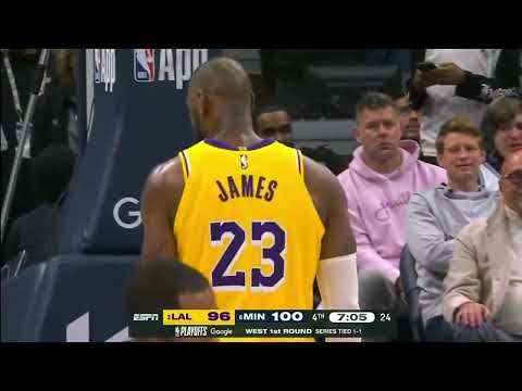 LeBron James makes 3 Three-Pointers in a row and has Wolves arena shocked
