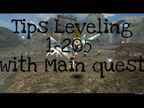 Toram Online - Tips Leveling 1 - 205 with Main Quest