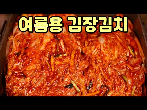 여름용 김장김치 담그는법 한철 먹는 맛있는 배추김치 레시피