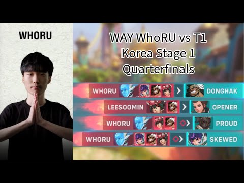 WhoRU POV vs T1 (Suravasa) [Korea Stage 1 Quarterfinals]