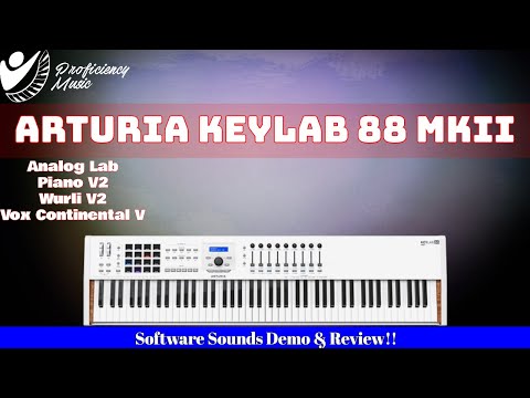 Arturia KeyLab 88 MkII: Software Sounds Demo & Review!