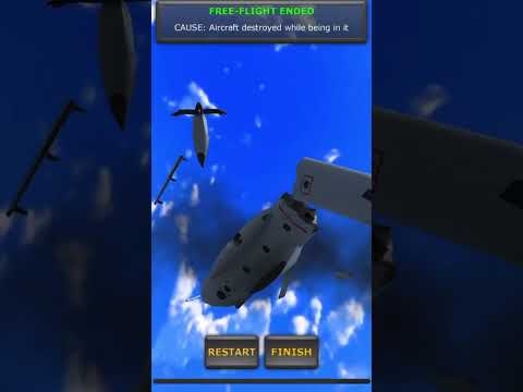 E-42 tries to go past the buildings but ends up crashing #shorts