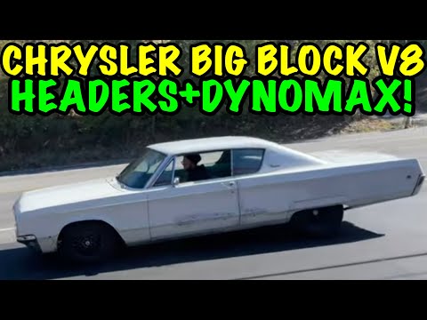 1968 Chrysler Newport BIG BLOCK V8 w/ LONG TUBE HEADERS & DYNOMAX SUPER TURBO MUFFLERS!