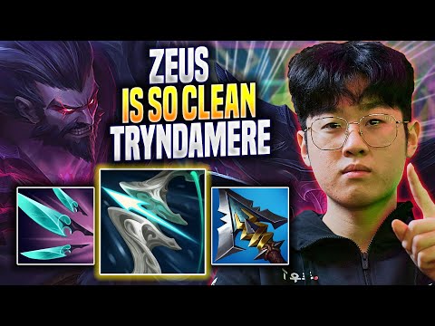 ZEUS IS SO CLEAN WITH TRYNDAMERE! - T1 Zeus Plays Tryndamere TOP vs Irelia! | Season 2023