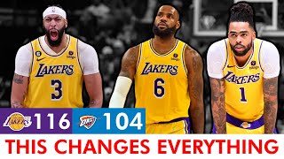 D’Angelo Russell Stays HOT, Anthony Davis Dominates Defensively | Lakers Beat Thunder