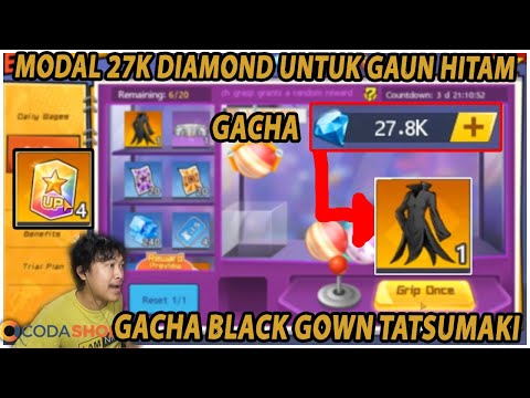 🔥🔥27RIBU DIAMOND GACHA BLACK GOWN [KEEPSHAKE 3* TATSUMAKI] - ONE PUNCH MAN: The Stronges