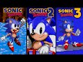 Sonic 1, 2 & 3 Prototype Comparison (First Zone)