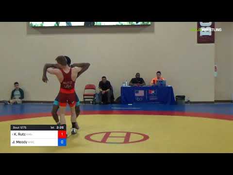 2018 Marine Corps US Open/Senior Men's Greco-Roman 55 Con Semis - Kyndall Rutz (NMU-) Vs. Jabari M