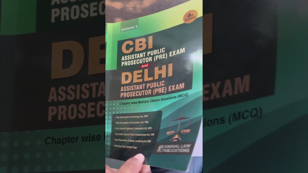 #CBI # public prosecutor (pp) Helpful book including bare acts ,previous papers & New criminal laws