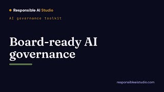 AI governance for education: board-ready in one generation