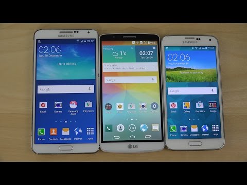 Android 5.0 Lollipop: Samsung Galaxy Note 3 vs. Samsung Galaxy S5 vs. LG G3 - Which Is Faster? (4K)