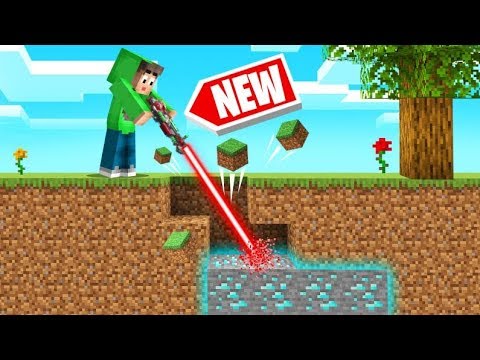 Jelly - Playing MINECRAFT With A LASER MINING TOOL! (Easy Diamonds)