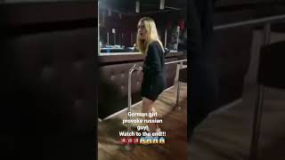 German girl provoke russian guy! The end is brutal!🔞