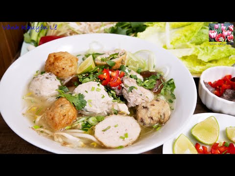 Bún Mọc - Bí Quyết Làm Mọc Dai Giòn Ngon - Cách Nấu Bún Mọc Sườn &amp; Cách làm Bún Tươi by Vanh Khuyen