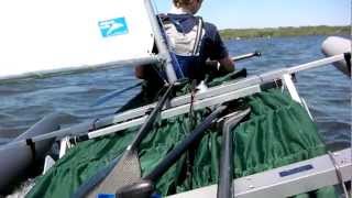 preview picture of video 'Sailing a Wenonah Itasca Canoe on Lake Traverse'