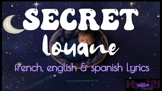 Louane - Secret (french, english &amp; spanish lyrics) #louane #secret #lyricstranslation #hwi2l