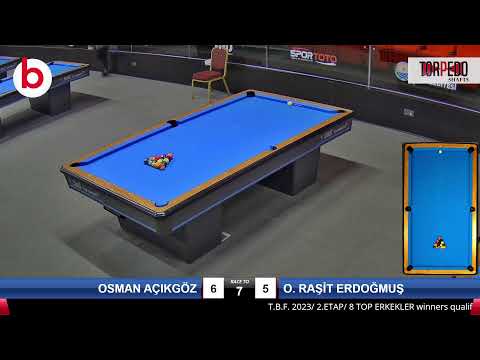 OSMAN AÇIKGÖZ & MUHAMMET RAŞİT ERDOĞMUŞ Bilardo Maçı - 