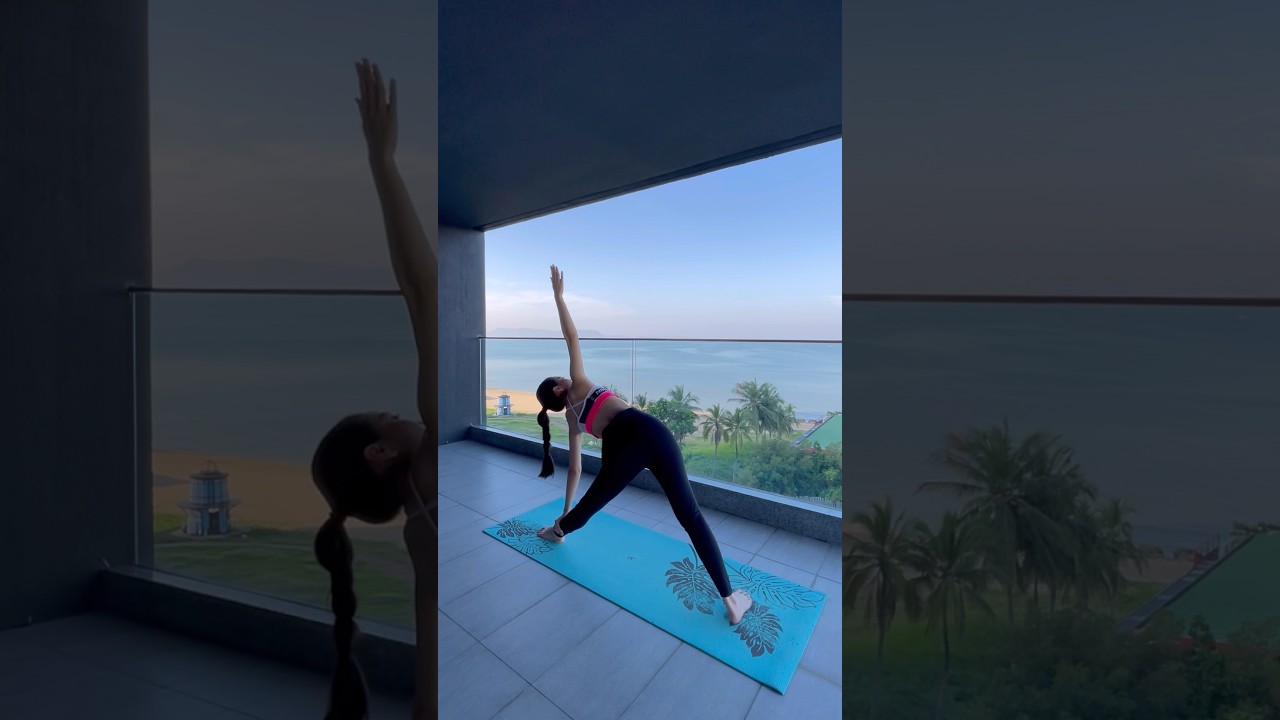 ฉันจะมีร่างกายที่แข็งแรง ฉันจะบอกรักตัวเองด้วยการฝึกโยคะ ฉันจะกินดีในทุกๆวัน#yoga #ยืดเหยียด #โยคะ