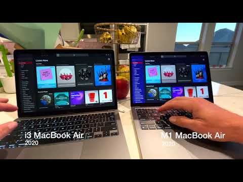 M1 MacBook Air vs 2020 i3 MacBook Air speed test
