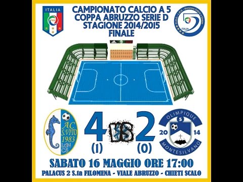 Finale Coppa Abruzzo Serie D Calcio a 5: A.C. San Vito '83 - A.S.D. Olimpique Montesilvano C5 4-2