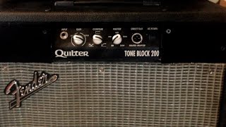 Fender Princeton Recording Amp Converted to Quilter ToneBlock 2x8 combo