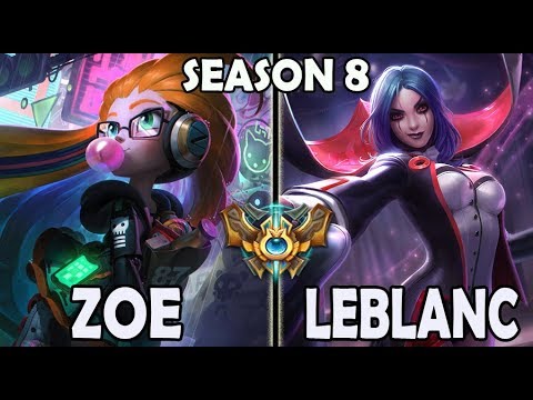 SKT T1 Faker ZOE vs LEBLANC - Ranked Challenger Korea