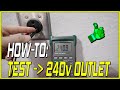 How-To Test a 220v/240v 3 Prong Outlet! Easy! Updated! 4K HD