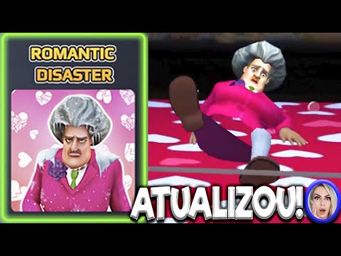 ATUALIZOU! A PROFESSORA MALVADA CONGELOU com SURPRESA DE DIA dos NAMORADOS Scary Teacher Romantic