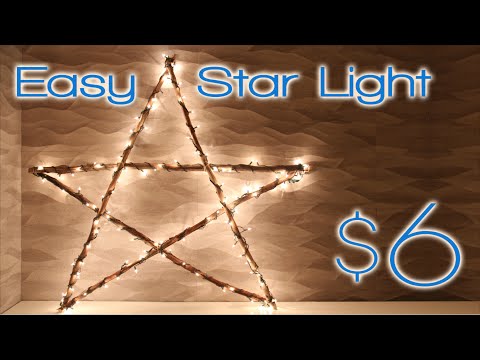 Part of a video titled Christmas Star Light - 2nd DIY of Christmas! - YouTube