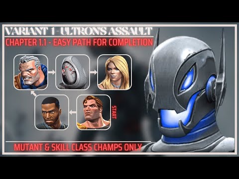 MCOC: Variant 1.1.1 - Easy Path for Completion - Ultron's Assault - Tech Drone - Tips/Guides - 2022