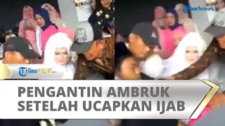 Pengantin Pria Tiba-tiba Ambruk Setelah Ucapkan Ijab, Rekasi Pengantin Wanita jadi Sorotan