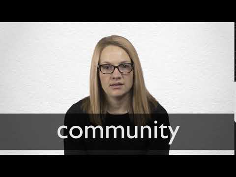 How to pronounce COMMUNITY in British English