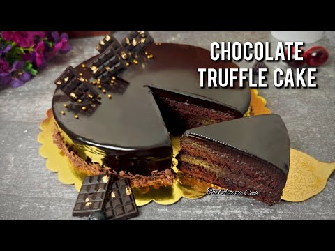 Chocolate Truffle Cake Recipe | Eggless Chocolate Cake Recipe | Easy Moist Chocolate Cake Recipe