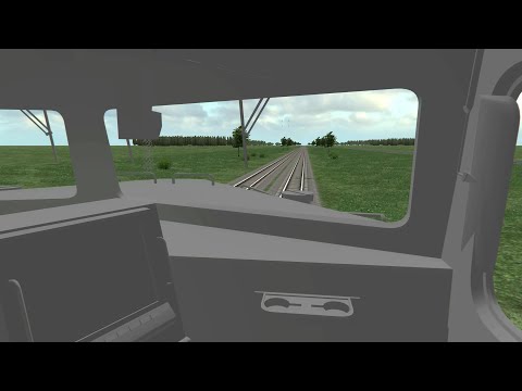 Open Rails: Dash 9 3D Cab Test