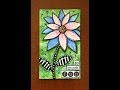 Coloroftheyearart Doodled Flower Index Card