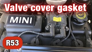 R53 Mini Cooper S valve cover gasket & spark plug tube seal replacement (how to)