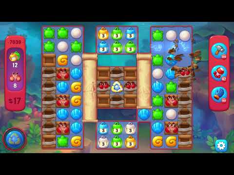 Fishdom 7039 Hard Level - 18 moves - NO BooSTERS
