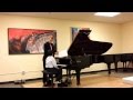 Sang received critics from Prof. Jeffrey Gilliam on 'Chopin Waltz in A minor'