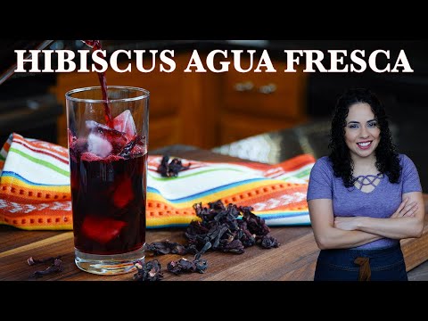 How to make HIBISCUS Agua fresca | Agua de JAMAICA | Villa Cocina