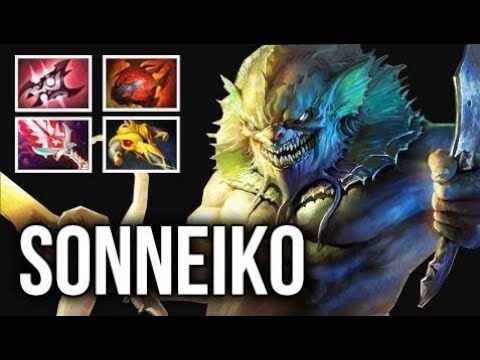 WTF BUILD DOTA2 9000 MMR Carry Slardar by Sonneiko vs Solitude Slark Epic Crazy Game Dota 2