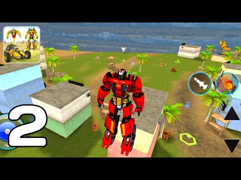 Flying Ghost Robot Car Game: Transforming Robot Games - Part 2 (Android GamePlay Walkthrough)