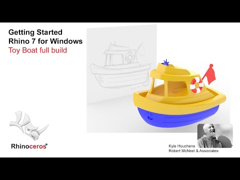 Getting started Rhino 7 for windows- Toy Boat full build