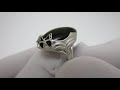 Видеообзор Серебряное кольцо "Бабочки" 325КЮ