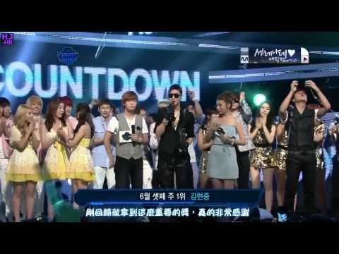 Kim Hyun Joong's Break Down @ M!Countdown and Result 110616