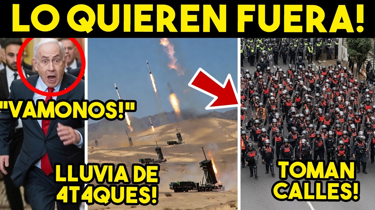TOMALA! TRUMP ACABA A BIBI, LO QUIEREN FUERA. VENGANZA DE IRAN. TOMAN CALLES, ADIOS