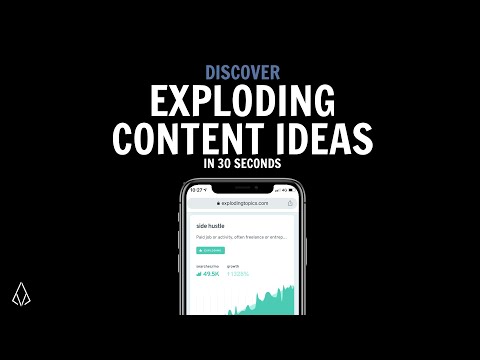 Make Original Content With Exploding Topics In 30 Seconds! #shorts