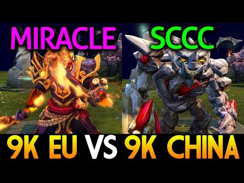 Miracle- [Ember Spirit] VS SCCC [Tiny] Dota 2 - 9k EU vs 9k China