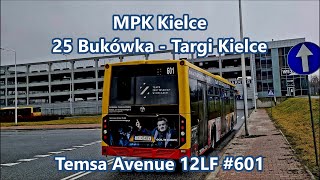 MPK Kielce - linia 25 Temsa Avenue 12LF #601