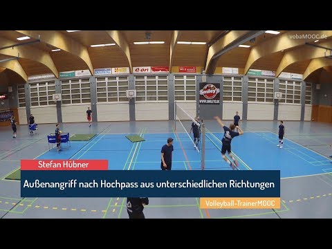 Außenangriff nach Hochpaß aus unterschiedlichen Richtungen - Stefan Hübner